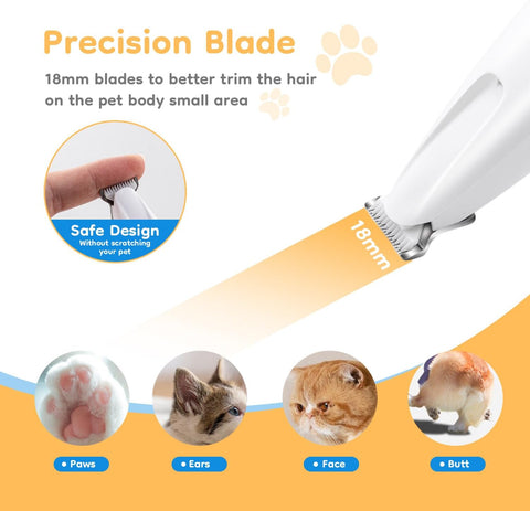 Low-Noise LED Clippers for Dogs & Cats