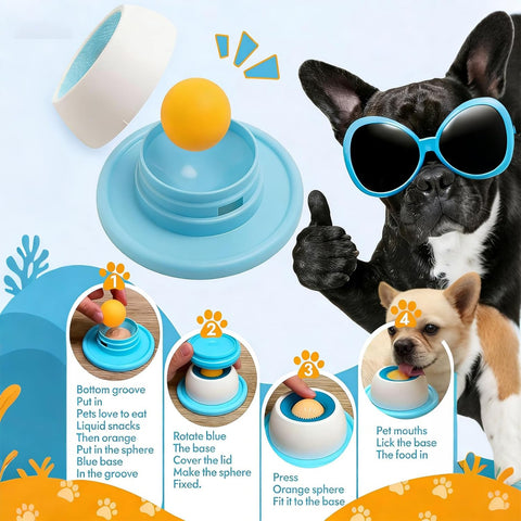 Anti-Anxiety Slow Feeder & Mental Stimulation Toy for Dogs & Cats