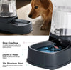 Automatic Gravity Pet Feeder & Water Dispenser Set – BPA-Free with Stainless Steel Bowls for Dogs & Cats