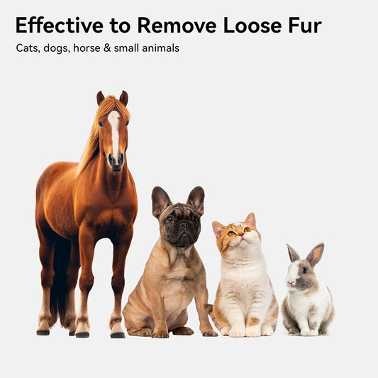 Deshedding Brush for Cats & Dogs – Gentle Grooming Tool for Long & Short Hair with Skin-Friendly Bristles