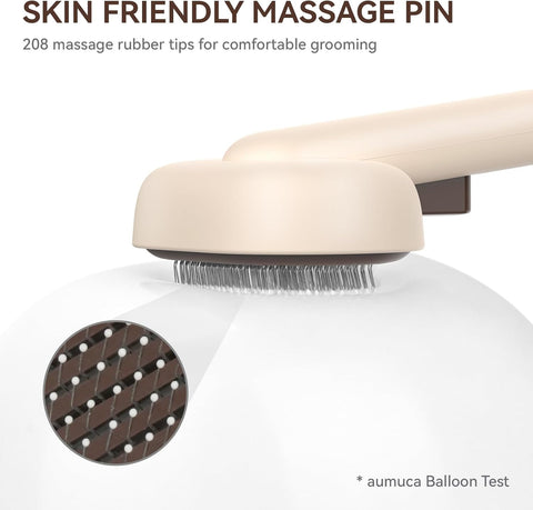 Deshedding Brush for Cats & Dogs – Gentle Grooming Tool for Long & Short Hair with Skin-Friendly Bristles