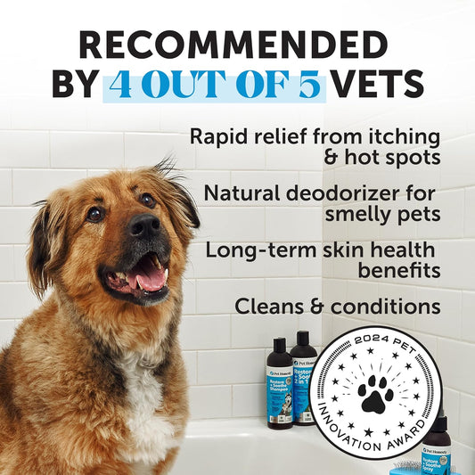 Pet Shampoo & Conditioner for Sensitive Skin – Soothing Itch Relief Dog & Cat Wash for Irritation & Hot Spots