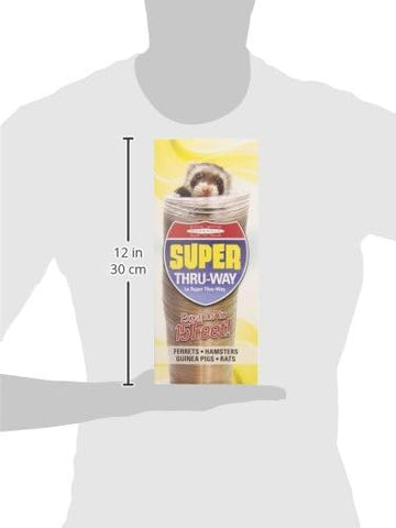Marshall Super Thru-Way Tunnel for Ferrets – 15 ft – Encourages Play, Burrowing & Exploration – Flexible, Durable Design for Small Animal Enrichment