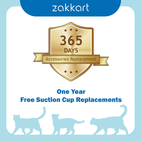 Foldable Cat Window Hammock – Cordless Indoor Perch with Washable Cover and Sturdy Metal Frame for Large Cats