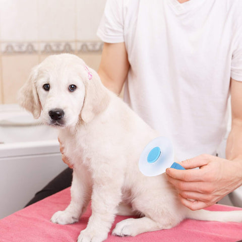Self-Cleaning Slicker Brush – Pet Grooming & Shedding Brush for Dogs, Cats & Rabbits, Easy Undercoat Removal, Massaging Tool