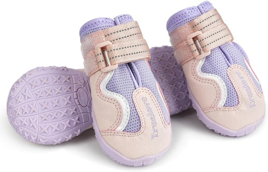 Truelove Dog Boots,Waterproof Pet Shoes with Reflective Straps for Paw Protectors Small Medium Large Dog Summer Winter Snow Outdoor Walking