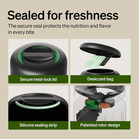 Automatic Pet Feeder – 5L Timed Cat & Dog Feeder with WiFi, Freshness Preservation, Low Food Sensor, Up to 10 Meals