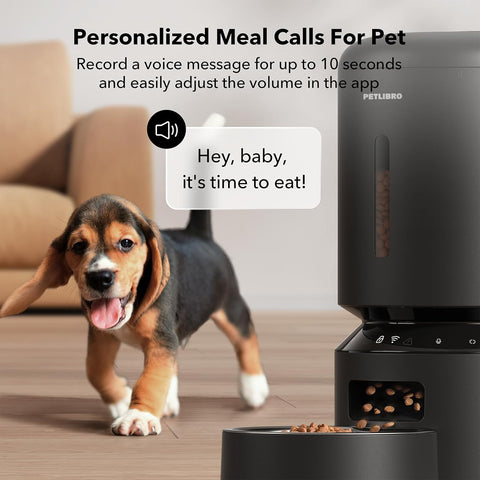 Automatic Pet Feeder – 5L Timed Cat & Dog Feeder with WiFi, Freshness Preservation, Low Food Sensor, Up to 10 Meals