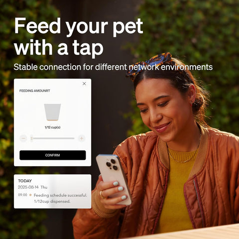 Automatic Pet Feeder – 5L Timed Cat & Dog Feeder with WiFi, Freshness Preservation, Low Food Sensor, Up to 10 Meals