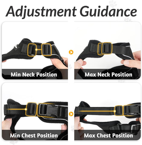 Cat Harness & Leash – Escape-Proof Soft Adjustable Vest with Reflective Strip, Breathable & Easy Control for Walking